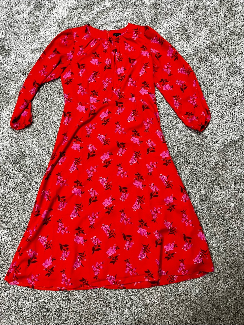 NWT Floral A-Line Ann Taylor Womens Dress